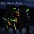 Green Men & Women Motorcycle Riding Pants Waterproof with Raincoat Warm Lining CE Knee Pads【Asia:S-Code,】