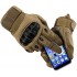 Touch Screen Motorcycle Full Finger Gloves for Cycling Motorbike ATV Hunting Hiking Riding Climbing Operating Work Sports Gloves【Small,Brown,】
