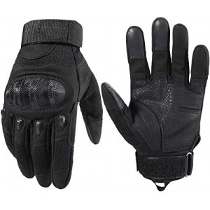 Touch Screen Motorcycle Full Finger Gloves for Cycling Motorbike ATV Hunting Hiking Riding Climbing Operating Work Sports Gloves【XXX-Large,Black,】