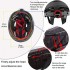 Bike Helmet, Bicycle Helmet Men/Women CPSC Safety Standard with Detachable Magnetic Goggles Adjustable for Adult Road/Biking/Mountain Cycling Helmet BC-001 Bonus with Carrying Bag【Red,】