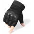 Tactical Fingerless Gloves for Motorbike Motorcycle Cycling Climbing Hiking Hunting Gloves【Small,Black,】