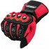 Motorcycle Riding Gloves Warm Waterproof Windproof for Winter Use【Medium,Red,】