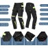 Green Men & Women Motorcycle Riding Pants Waterproof with Raincoat Warm Lining CE Knee Pads【Asia:S-Code,】