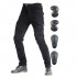 Men's Motorcycle Riding Pants Black, Denim Jeans Protect Pads Equipment with Knee and Hip Armor Pads【Small,】
