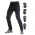 Men's Motorcycle Riding Pants Black, Denim Jeans Protect Pads Equipment with Knee and Hip Armor Pads【Small,】